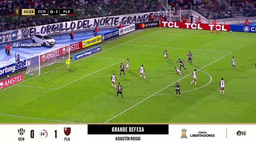 Agustín Rossi faz defesa ESPETACULAR e salva o Flamengo; veja