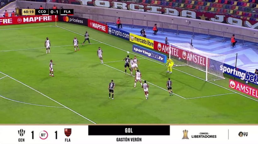 Falha? Veja o gol do Central Córdoba-ARG contra o Flamengo na CONMEBOL Libertadores