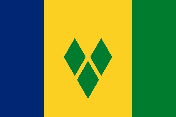 Ilhas de São Vicente e Granadinas (Caribe) - Fizeram 43 anos de independência da Inglaterra em 27/10. 