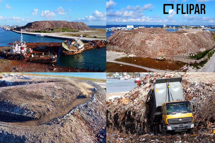 Um cenário bem diferente daquele que gera inúmeras curtidas nas redes sociais. Todos os dias são despejadas mais de 400 toneladas de lixo no local. De garrafas de champanhe a bateria de celular.