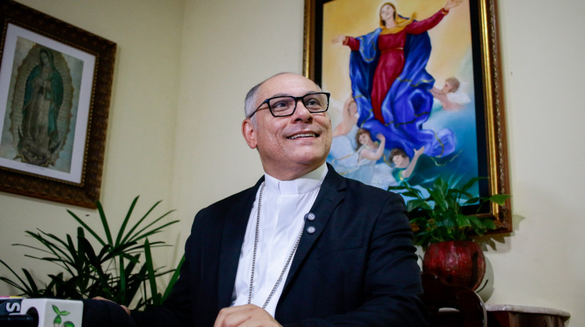 FORTALEZA-CE, BRASIL, 08-05-2025: Coletiva de Dom Gregório Paixão falando sobre a escolha do novo Papa Leão 14.  (Foto: Fernanda Barros/ O Povo)
