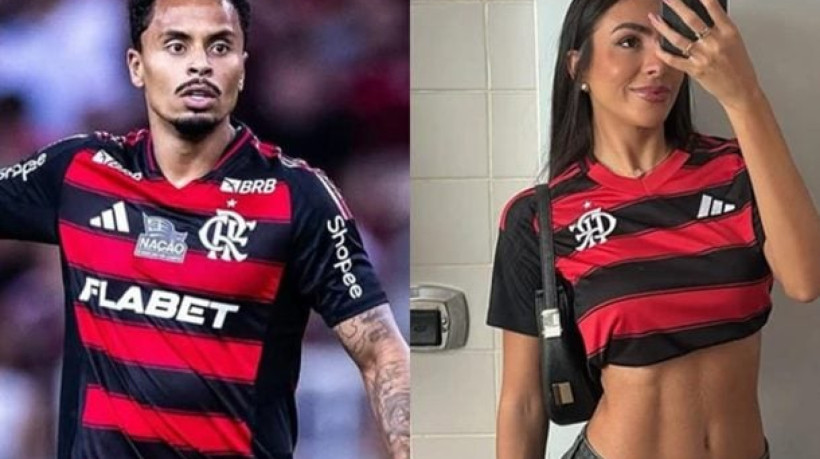 Meio-campista do Flamengo está em processo de divórcio conturbado com a mãe dos seus filhos, Jordana Holleben