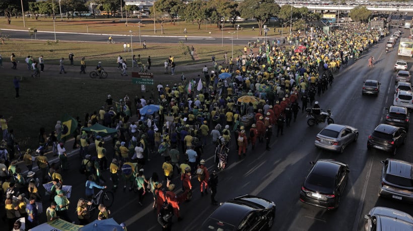 Bolsonaro liderou manifestação pela anistia em Brasília em 7 de maio de 2025