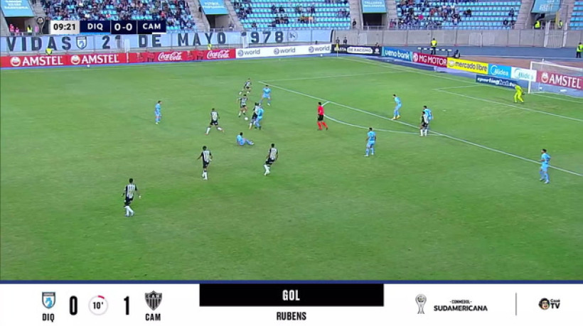 Rubens rouba bola e faz um belo gol para Atlético-MG no CONMEBOL Sudamericana