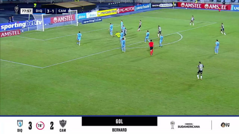 Bernard diminui para Atlético-MG com golaço; assista