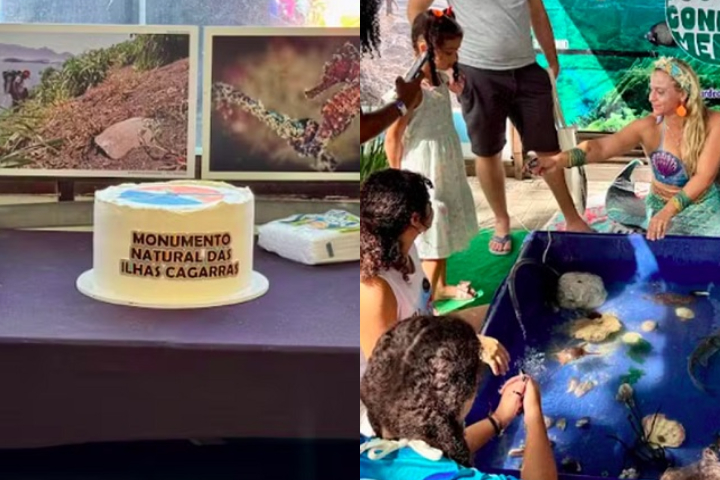 A celebração aconteceu na Colônia de Pescadores Z13, no Posto 6 da Praia de Copacabana, e contou com bolo e atividades educativas. 