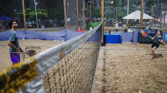 FORTALEZA-CE, BRASIL, 09-05-2025: Projeto social Iracema Beach Tennis, nas instalações do Atleta Cidadão, da Prefeitura de Fortaleza. (Foto: Fernanda Barros/ O Povo)