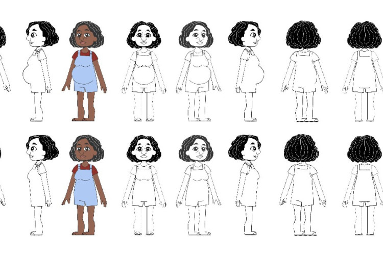 Designe dos personagens do filme 'Um natal no Sertão'