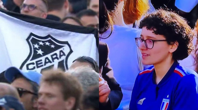 Torcedores cearenses foram registrados no anuncio do novo Pontifice