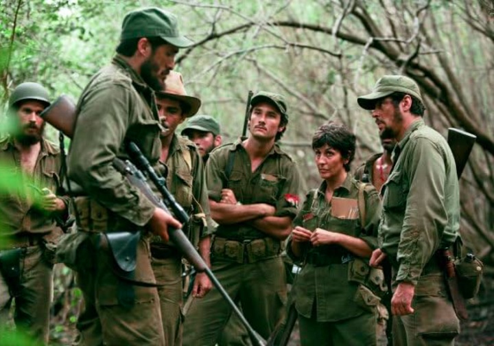 Em 2008, deu vida ao jovem Bruno Silva no filme Redbelt. No mesmo ano, interpretou o político Raul Castro no filme Che. Em 2011, Santoro viveu Oriol em There Be Dragons, obra argentina-hispano-americana. 
