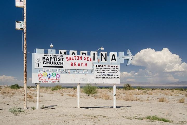 Antes chamado de Lago Cahuilla, o Salton Sea já foi uma atração turística popular.