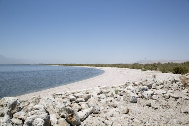 Além disso, o ar poluído ao redor do lago é cheio de poeira tóxica que faz mal à saúde.