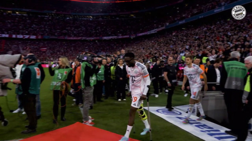 Jogadores do Bayern comemoram título da Bundesliga