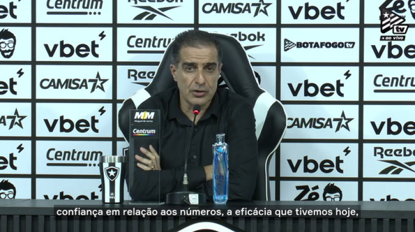 Renato Paiva exalta eficácia do Botafogo em goleada sobre o Inter
