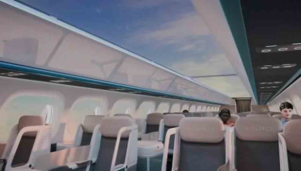 Entre as características dessas aeronaves projetadas estão janelas maiores e teto transparente