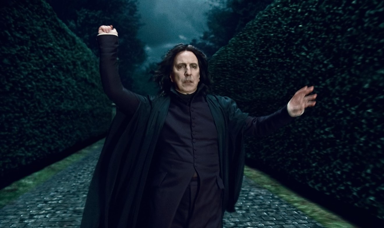 Severo Snape (Alan Rickman) – Professor de Poções e, posteriormente, de Defesa Contra as Artes das Trevas. Rígido e enigmático, esconde sua lealdade até o final da saga, sendo um dos personagens mais complexos.