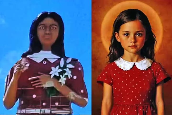 No entanto, a estátua desagradou aos devotos da mártir católica, que desde então reclamam da falta de semelhanças entre a estátua e um famoso retrato falado da menina. 
