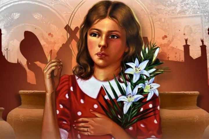 Com apenas um ano de idade, a menina já era orfã de pai e mãe. Ela e seus três irmãos - Carmélia, Alderi e Cirineu - foram criados pelas irmãs Rosa e Heroína Sisnando Leite, donas do Sítio Oitis. A adoção permitiu que ela frequentasse a escola e as missas na Igreja Matriz de Santana. 

