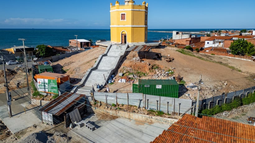 Fortaleza, CE, BR  12.05.25 Andamento da reforma do Farol do Mucuripe (Fco Fontenele/O POVO)