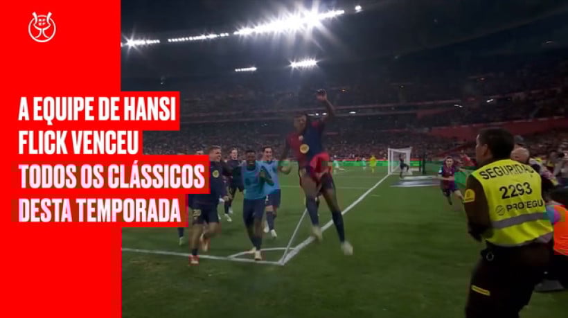 Barcelona completa temporada perfeita contra o Real Madrid