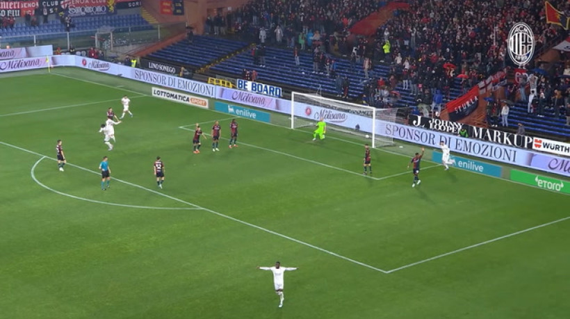 Rafael Leão empata para o Milan contra o Genoa