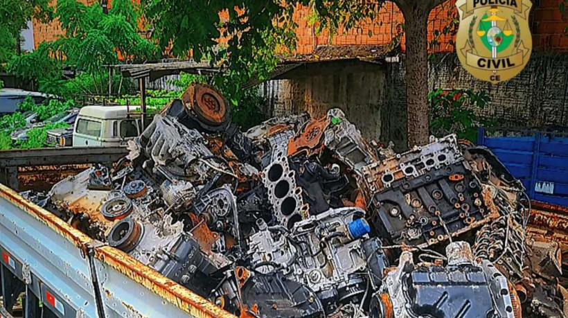 Operação da Polícia Civil fecha sucata clandestina no Canindezinho