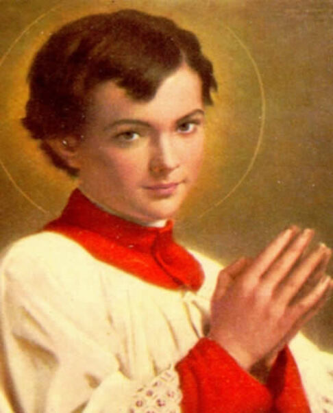 São Domingos Sávio: Nasceu em 2 de abril de 1842, em Riva, Itália, em uma família pobre. Desde jovem, ele já demonstrava grande devoção, esperando o padre fora da igreja para servir à Missa, mesmo debaixo de neve.