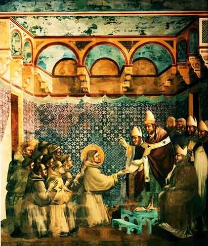 Francisco iniciou sua nova vida como pedreiro, ajudando a reconstruir diversas igrejas nos arredores de Assis (de São Damião, a de São Pedro e a da Porciúncula).