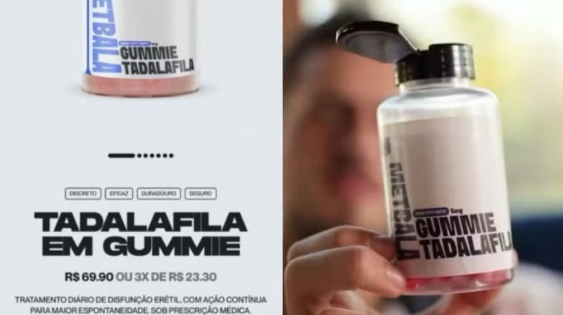 Anvisa proibiu comercialização e propaganda de gummy de tadalafila 