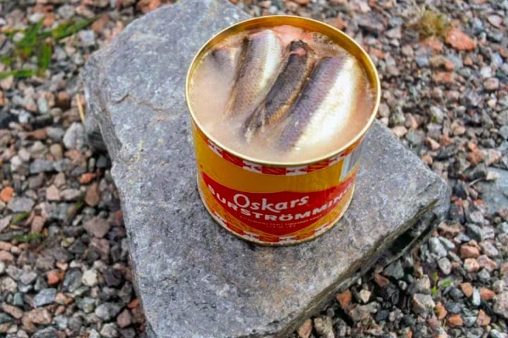 Pratos – arenque e tofu fermentados: Dois pratos frequentemente disputam o título de comida mais malcheirosa do mundo: o surströmming (foto), da Suécia, e o tofu-fedorento, de Taiwan.