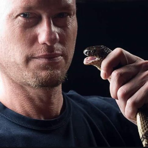 Friede já expôs seu corpo a venenos de algumas das cobras mais perigosas do mundo, como mambas-negras e najas, e registrou tudo em vídeos no YouTube.