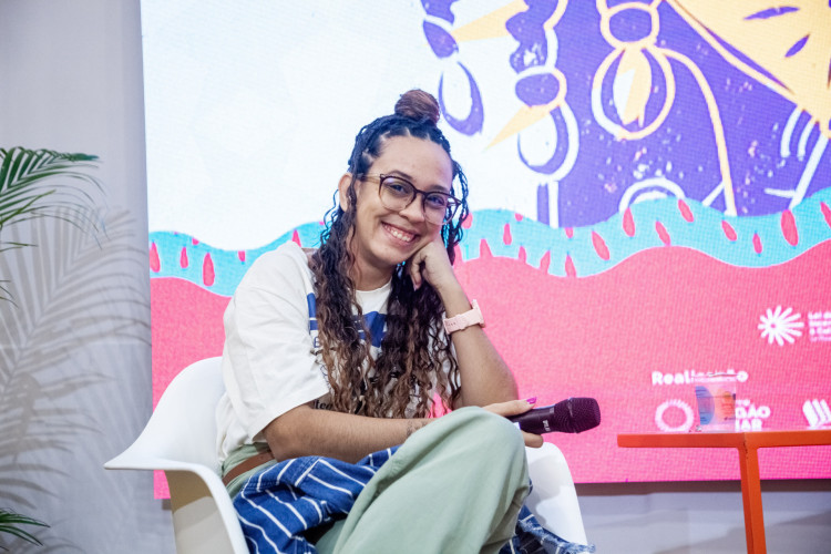 Kinaya Black coordenou o eixo de juventudes na XV Bienal do Livro do Ceará