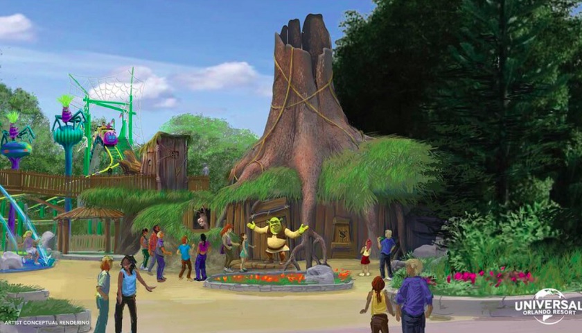 Shrek’s Swamp Meet: os visitantes têm a oportunidade de conhecer e interagir com os queridos personagens Shrek, Princesa Fiona e o Burro Falante.