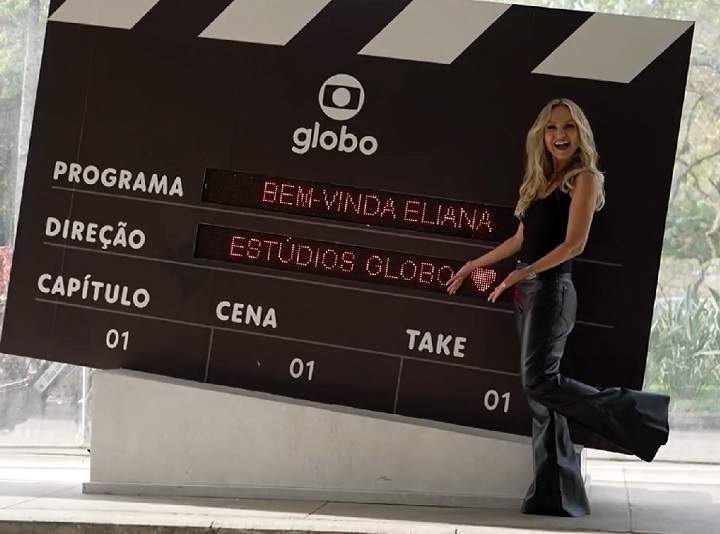 Eliana apresenta atualmente na Globo os programas Saia Justa (GNT), The Masked Singer Brasil e Vem Que Tem. Ela também está com a nova temporada de Casa de Verão da Eliana no GNT. 