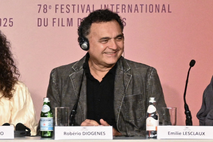 Rob&eacute;rio Diogenes na coletiva de imprensa de "O Agente Secreto" no 78&ordm; Festival de Cinema de Cannes - 19.05.2025