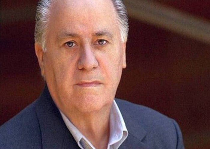 11º) Amancio Ortega (patrimônio de US$ 113 bilhões) - Fundador da Inditex, maior grupo de moda do mundo, dono da Zara e de outras marcas. É um dos empresários mais ricos da Europa.