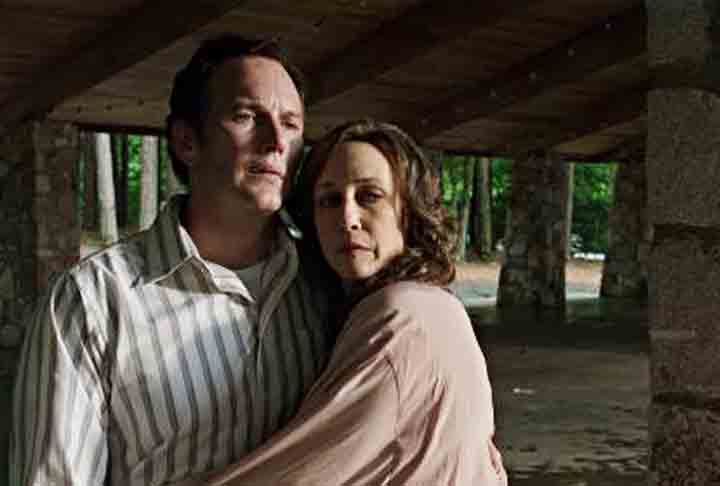 Ela mencionou que o 'casamento falso' acabou no momento em que as filmagens se encerrram e Patrick raspou as costeletas típicas do personagem, o demonologista Ed Warren, especialista em exorcismos, que foi casado com a médium Lorraine Warren (interpretada por Vera).  