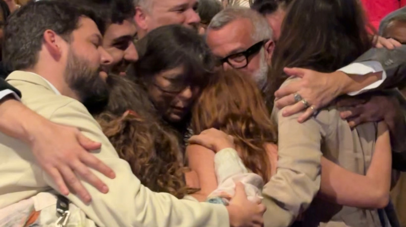 Familiares e equipe do filme 