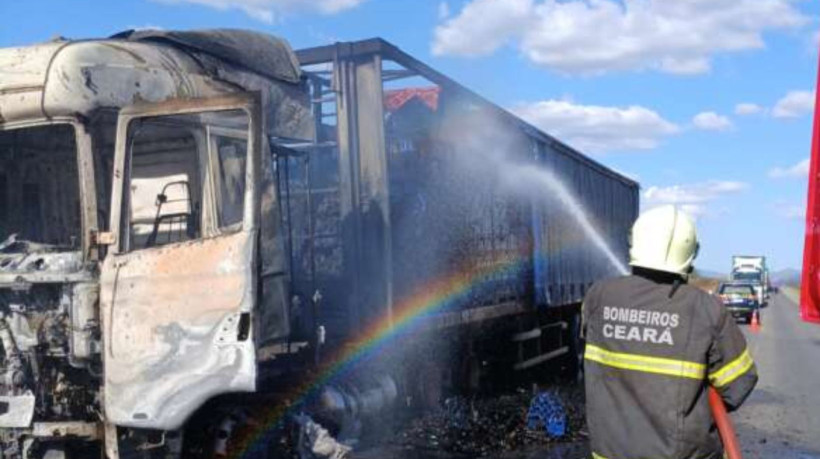  188 atendimentos a incêndios em veículos foram registrados entre janeiro e abril de 2025