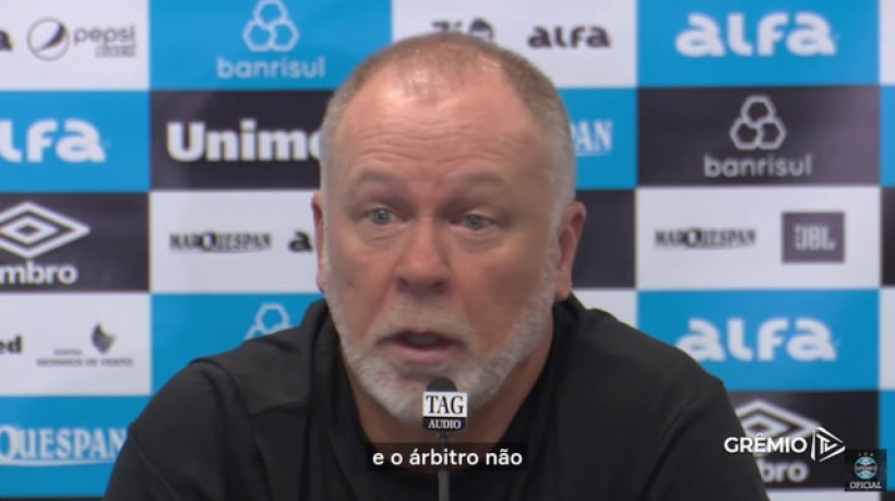 Mano sobre chamadas do VAR: 'Não é possível que em nenhuma o Grêmio tinha razão'