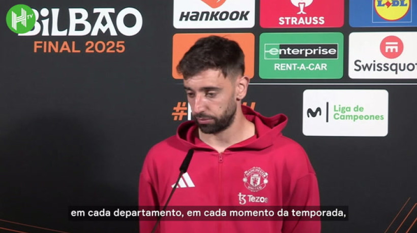 Bruno Fernandes após derrota na final da Liga Europa: 'Todos precisam olhar pra si mesmos'