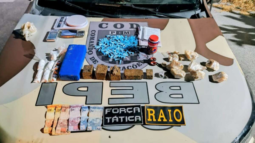 Apreensão de drogas em Nova Russas, no Ceará 