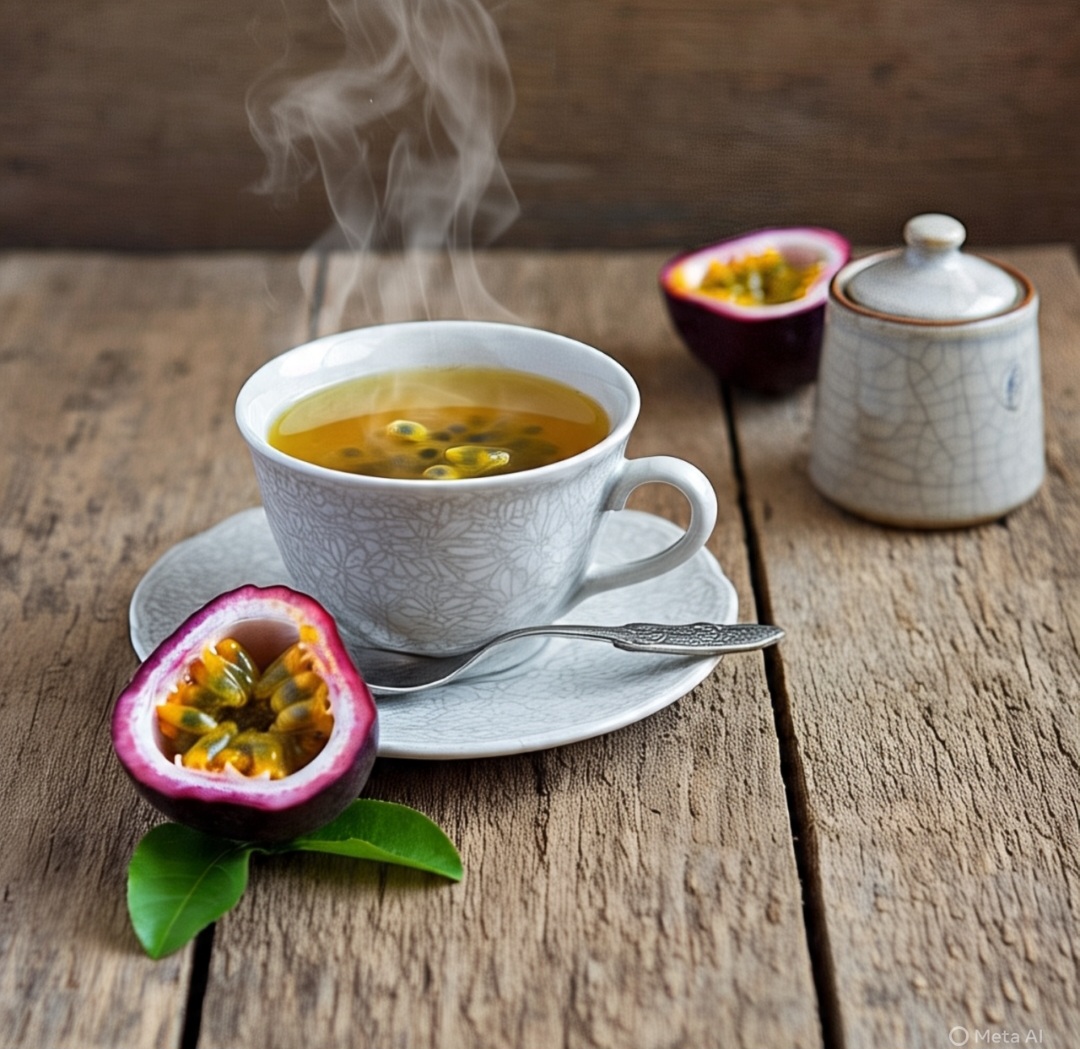 Maracujá: Rico em substâncias calmantes, como a passiflorina, o maracujá é ideal para aliviar o estresse e promover uma noite tranquila. Tanto o suco quanto o chá das folhas podem ser consumidos à noite.