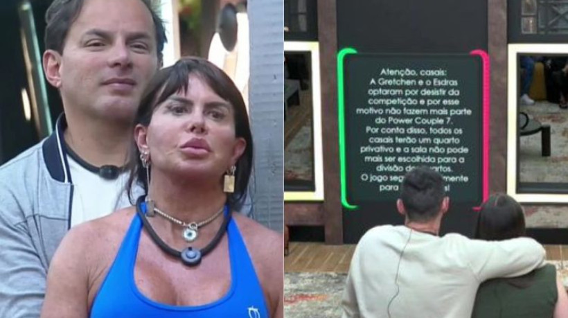 A produção do Power Couple comunicou aos demais casais a saída da dupla