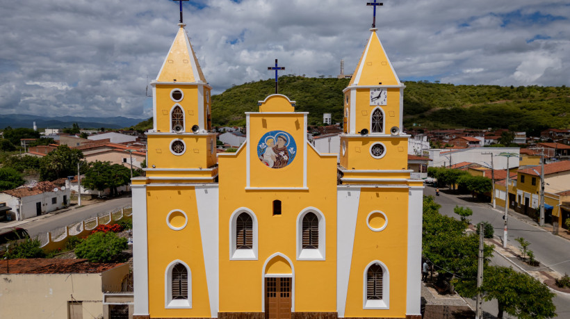 Vista Aérea de Caridade, cidade do Ceará