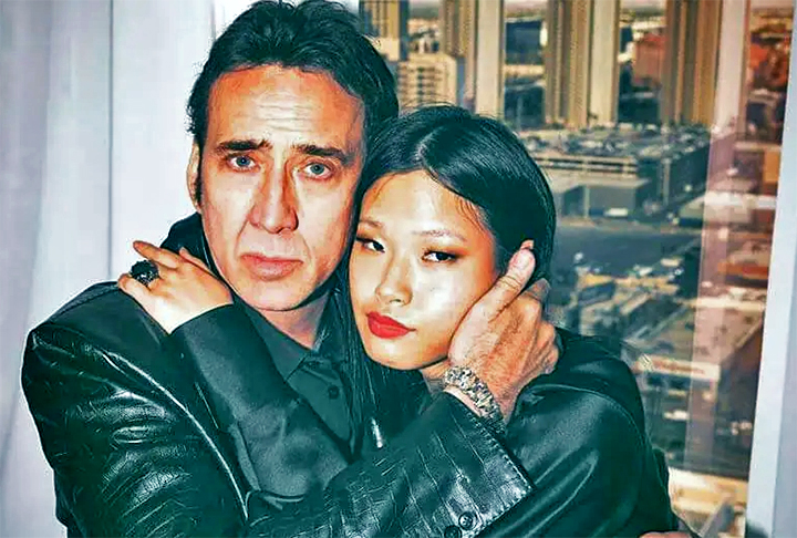 Nicolas Cage é casado desde 2021 com a dançarina japonesa Riko Shibata, que ele conheceu no Japão. 