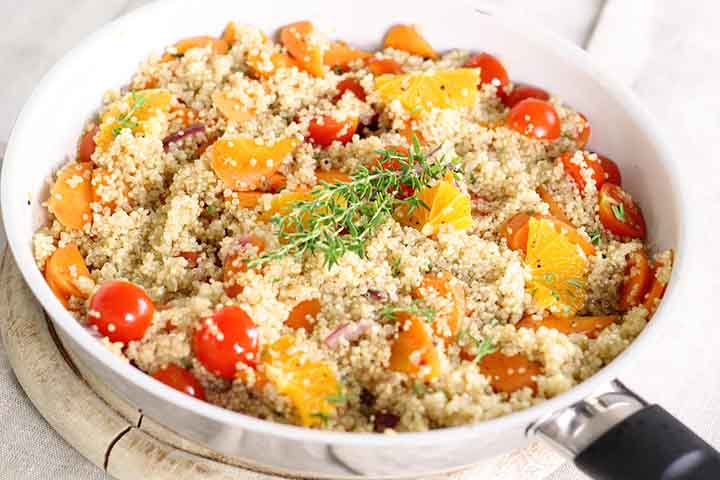 A quinoa fornece nutrientes para todas as células do corpo, inclusive para os folículos de cabelo, que é extremamente importante para o crescimento dos fios. 