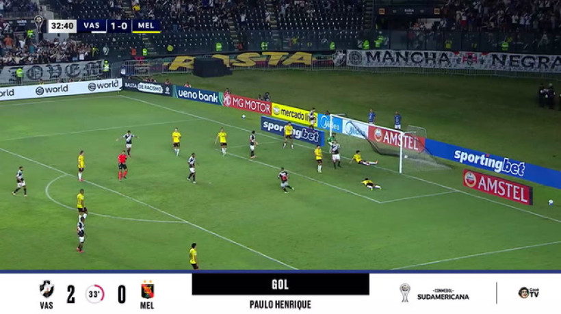 Vasco faz o segundo contando com oportunismo do lateral Paulo Henrique; assista