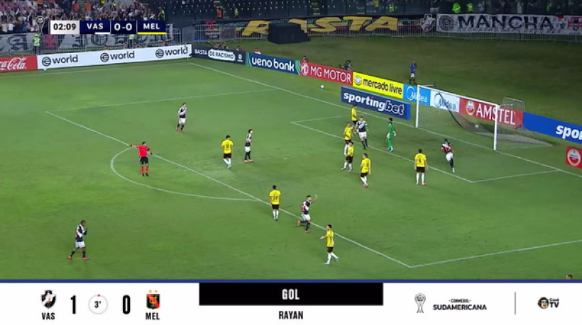 GOLAÇO! Rayan tabela com Philippe Coutinho e marca lindo gol para o Vasco