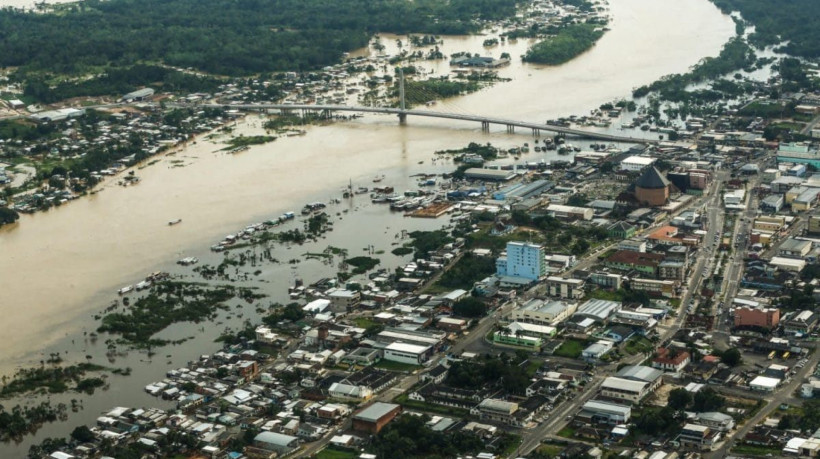 Em 2021, as cheias do rio Joruá atingiram uma média 48% a mais do que o esperado para o período